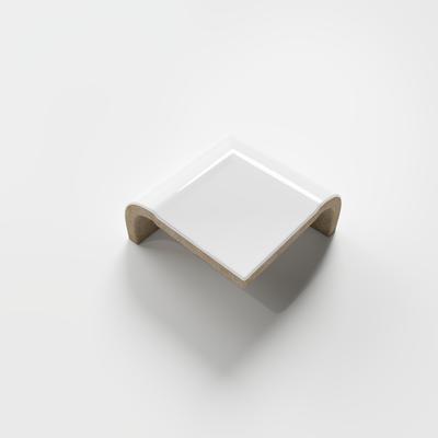 Color Collection Bright White Ice 2x2 V Corner