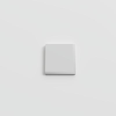 Color Collection Matte Tender Gray 2x2 Single Bullnose Corner