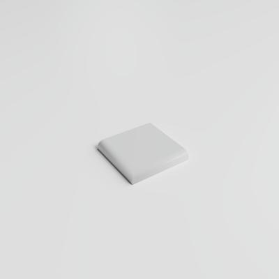 Color Collection Matte Tender Gray 2x2 Single Bullnose Corner - Hover