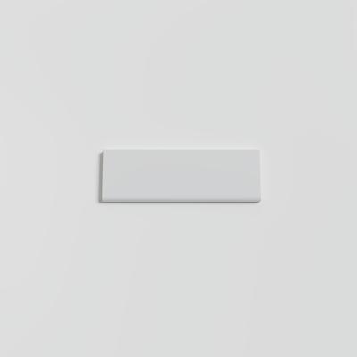 Color Collection Matte Tender Gray 2x6 Single Bullnose
