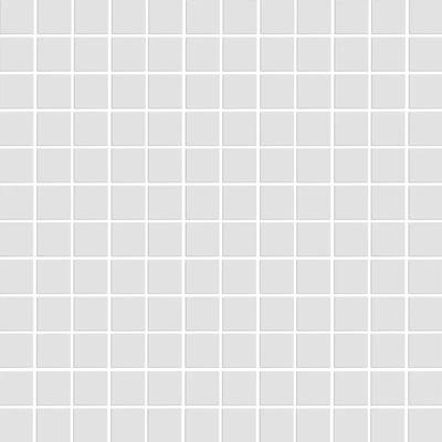 CC Mosaics Matte White 1x1 Squares 12x12 Mosaic
