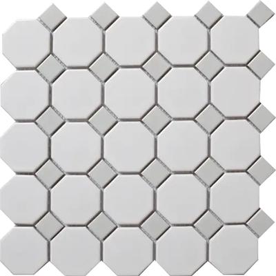 CC Mosaics Matte Snow White 12x12 Oct Mosaic Gray