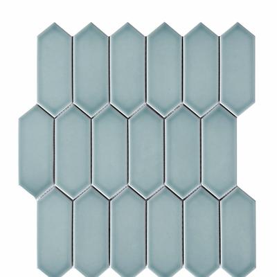 CC Mosaics+ Bright Celest Stacked 12x12 Mosaic