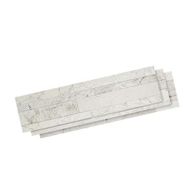 Aquabella Tivoli White 6x24 Porcelain 12"x12" Pool Tile