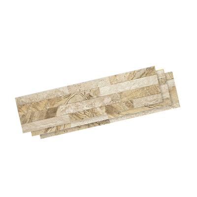 Aquabella Petra Beige 6x24 Porcelain 12"x12" Pool Tile