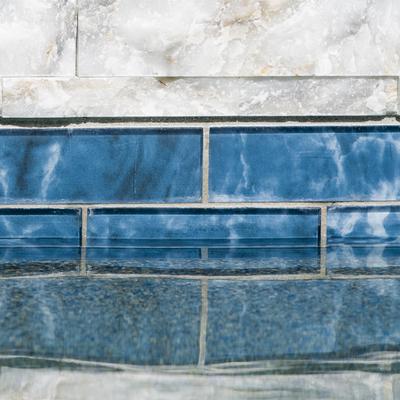 Aquabella Britannia Yorkshire 2x6 Glass Mosaic 12"x12" Pool Tile - Hover