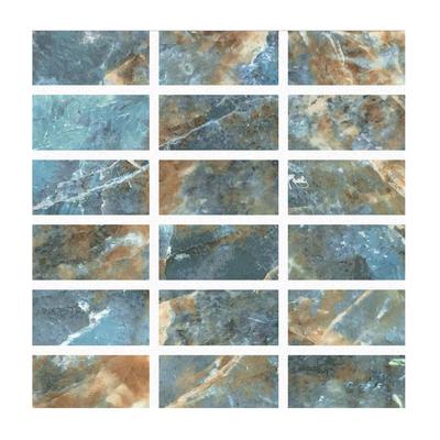 Aquabella Himalaya Tibet 1x2 Porcelain Mosaic 12"x12" Pool Tile