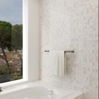 Calacata Gold Unpolished 12x12 Mosaic - Hover