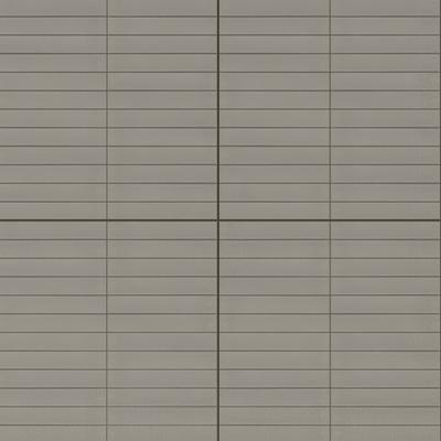 CC Porcelain Tender Gray Stacked 12x12 Mosaic