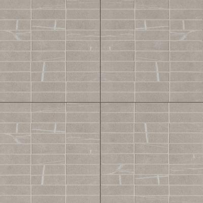 Nomade Bone 1x4 Mosaic Matte 12x12