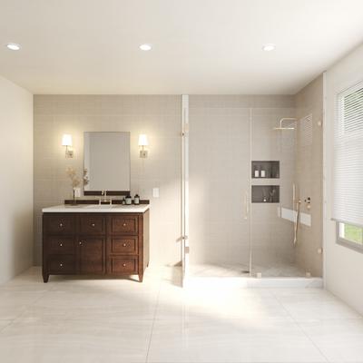 Nomade Bone 1x4 Mosaic Matte 12x12 - Hover