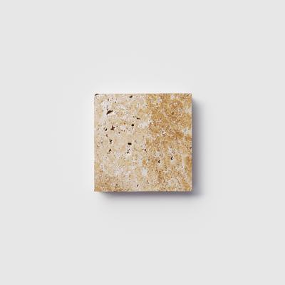 Chocolate Brown (Walnut) Travertine Field Tile 6x6
