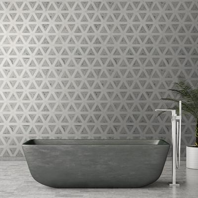 MSI Carrara White Faceted Polished - Hover