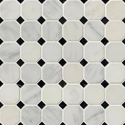 MSI Greecian White 2 Octagon Mosaic