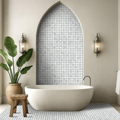 MSI Greecian White 2 Octagon Mosaic - Hover