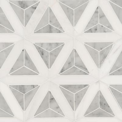 MSI Carrara White Faceted Polished