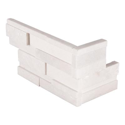 MSI Arctic White 3d Honed Ledger Corner