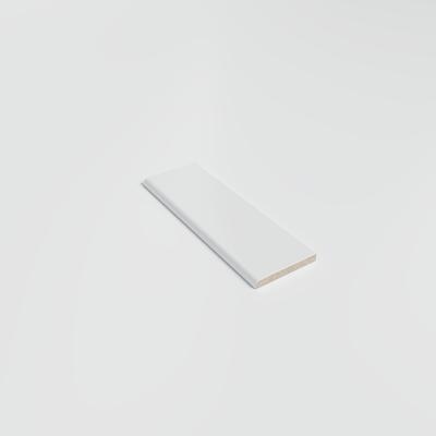Color Collection Matte White Ice 2x6 Single Bullnose - Hover