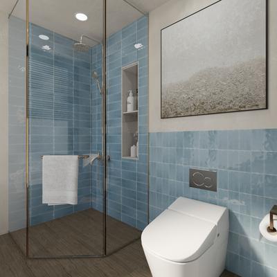Maiolica Bright Blue Steel 4x10 - Hover