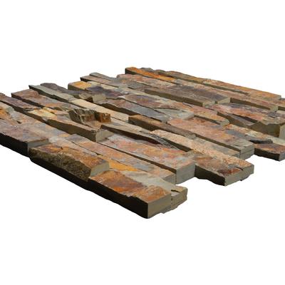 Natural Gold Split Face 6x24 Ledger Panel Flats - Hover