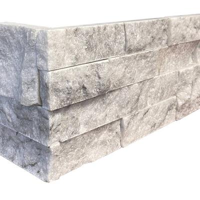 White Carrera Splitface Split Face 6x24 Ledger Panel Flats