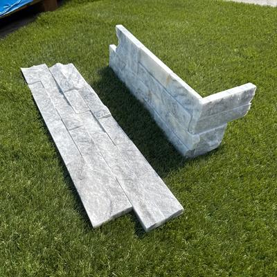 Carrara White Split Face 6x24 Ledger Panel Flats - Hover