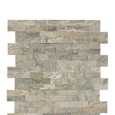 Green Quartz Split Face 6x24 Ledger Panel Flats