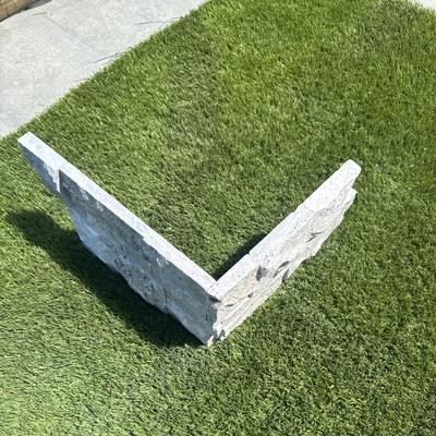 Silver Travertine Split Face 6x24 Ledger Panel Flats - Hover