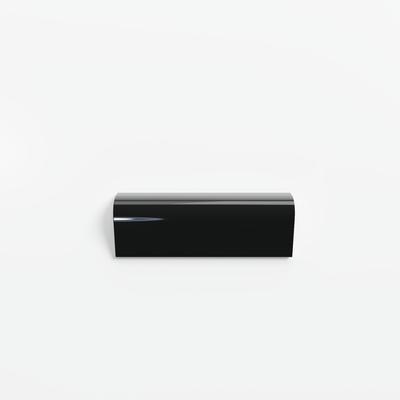 Color Collection Bright Black 2x6 RAD Bullnose