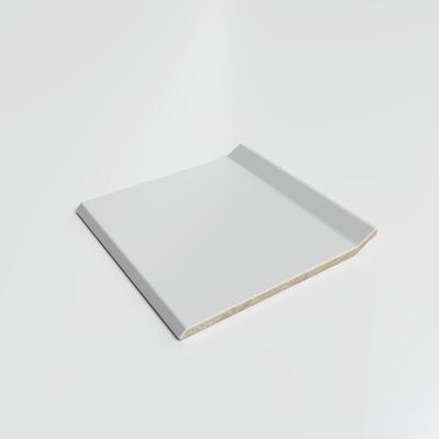 Color Collection Matte Tender Gray 4-1/4 x 4-1/4 Cove - Flat Top - Hover