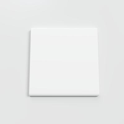 Color Collection Bright White Ice 4-1/4 x 4-1/4 Single Bullnose