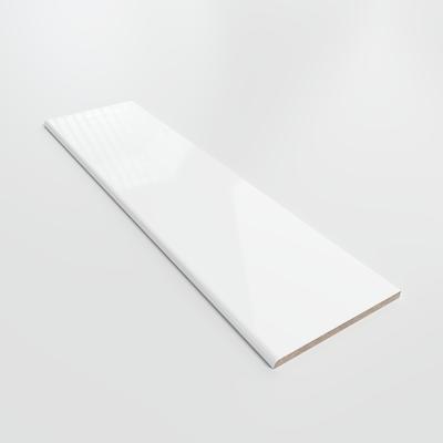Color Collection Bright White Ice 4-1/4 x 16 Single Bullnose - Hover
