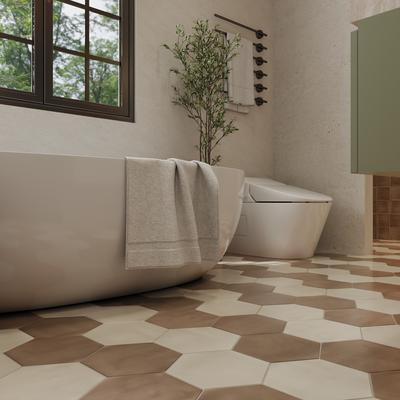 Riad Exa Cacao 9x10 Field Tile - Hover