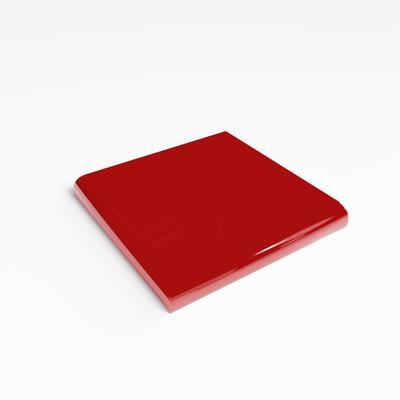 Color Collection Bright Red Pepper 3x3 Single Bullnose Corner - Hover