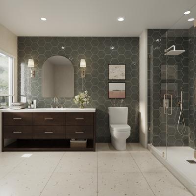 Maiolica Hexagon 7x8 Taupe - Hover