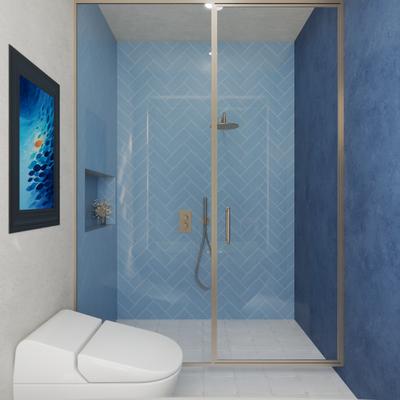 Maiolica Matte Blue Steel 4x10 - Hover
