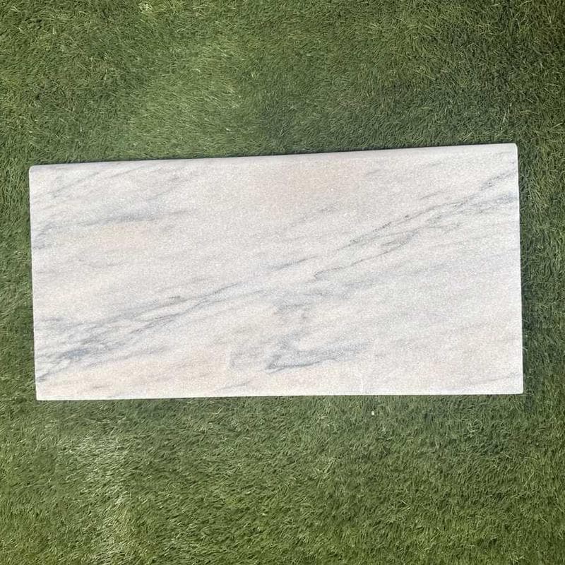 Carrara Equinox Marble 3cm Bullnose Pool Coping 12x24 - Image 4