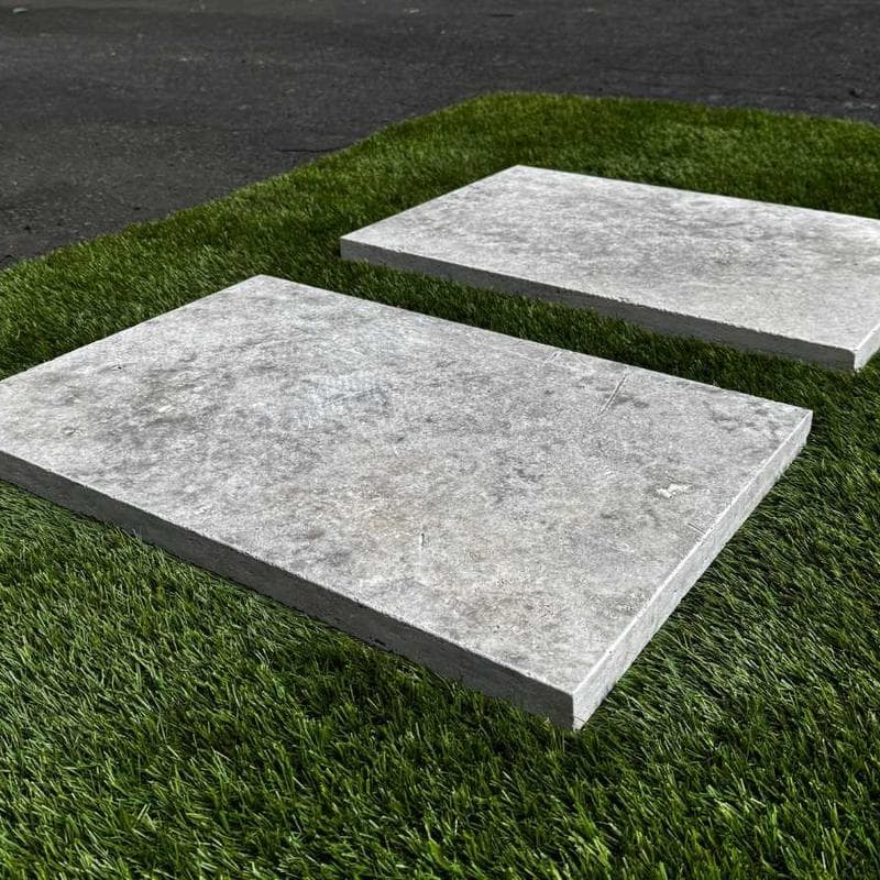Silver Travertine 3cm Paver 12x12 - Image 6