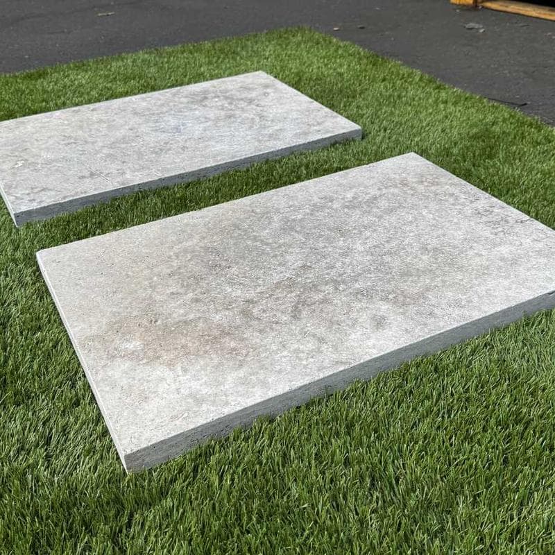 Silver Travertine 3cm Paver 6x12 - Image 7
