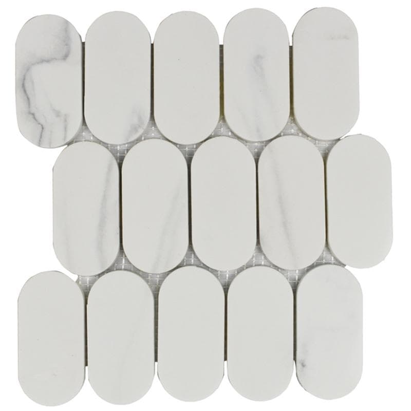 Rockart Calacata Oval Mosaic 10x10 - Image 1
