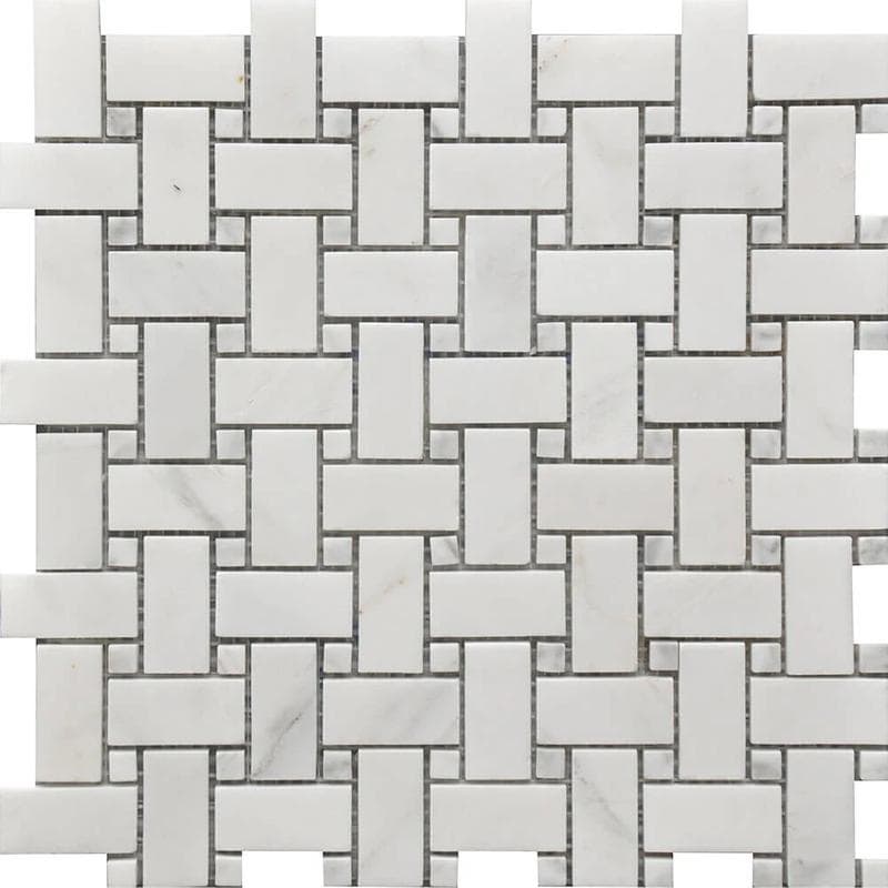 Rockart Basket Weave Marble Mosaic 12x12 - Image 1