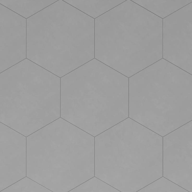 Casablanca Solid Gray 8x9 Hexagon - Image 1