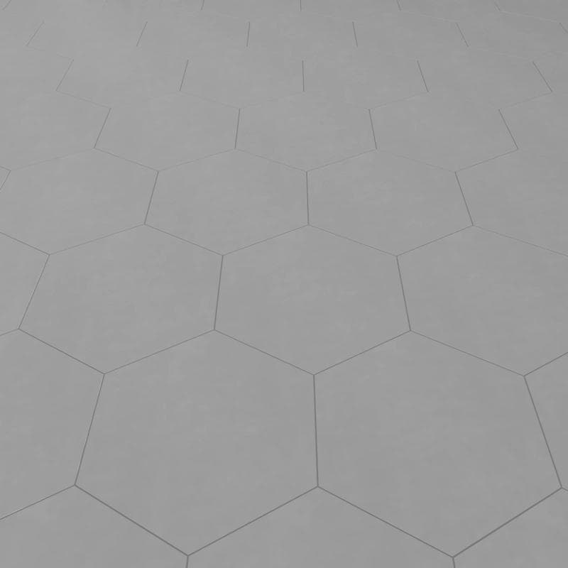 Casablanca Solid Gray 8x9 Hexagon - Image 5