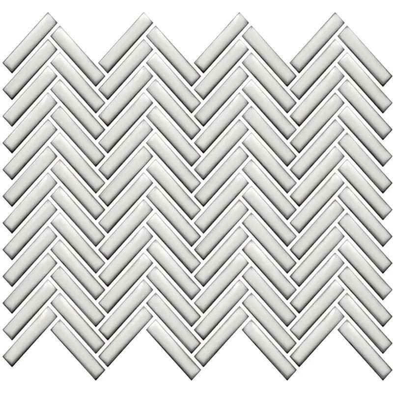Color Collection Mosaics+ Bright Antique White 12x12 Herring - Image 1