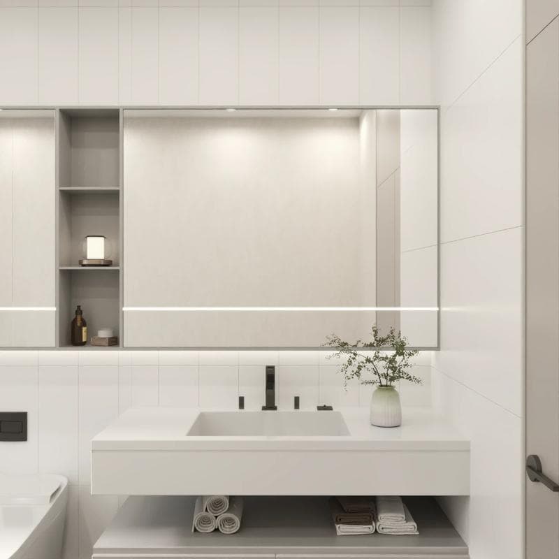 Color Collection Matte White Ice 6x18 - Image 2