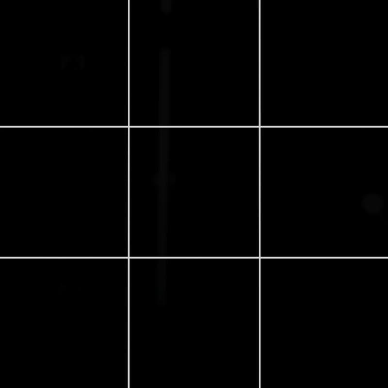 Color Collection Bright Black 6x6 - Image 1
