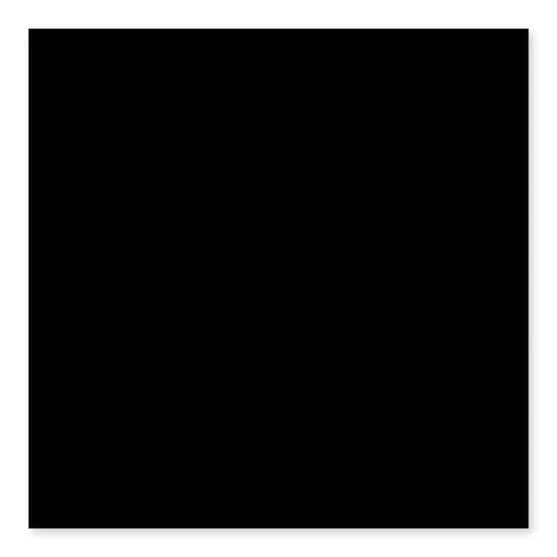 Color Collection Bright Black 3x6 Single Bullnose (Short Side 3") - Image 1