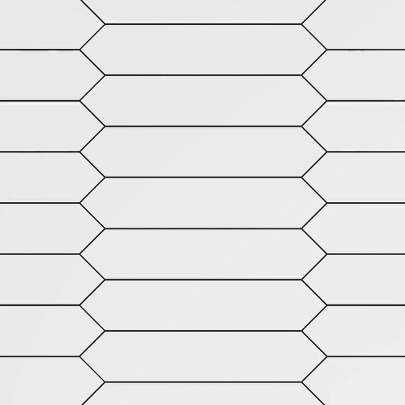 Block Arrow Blanco Matte 2x10 - Image 1