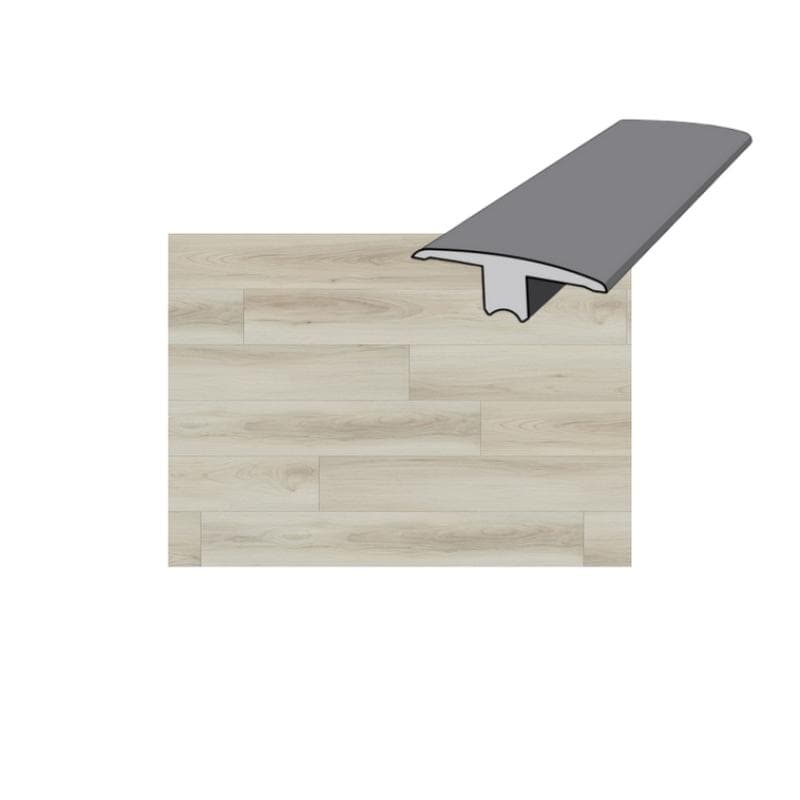 Fume Linen 12 mil 94 x 1-3/4 T-Mold Luxury Vinyl Plank - Image 1