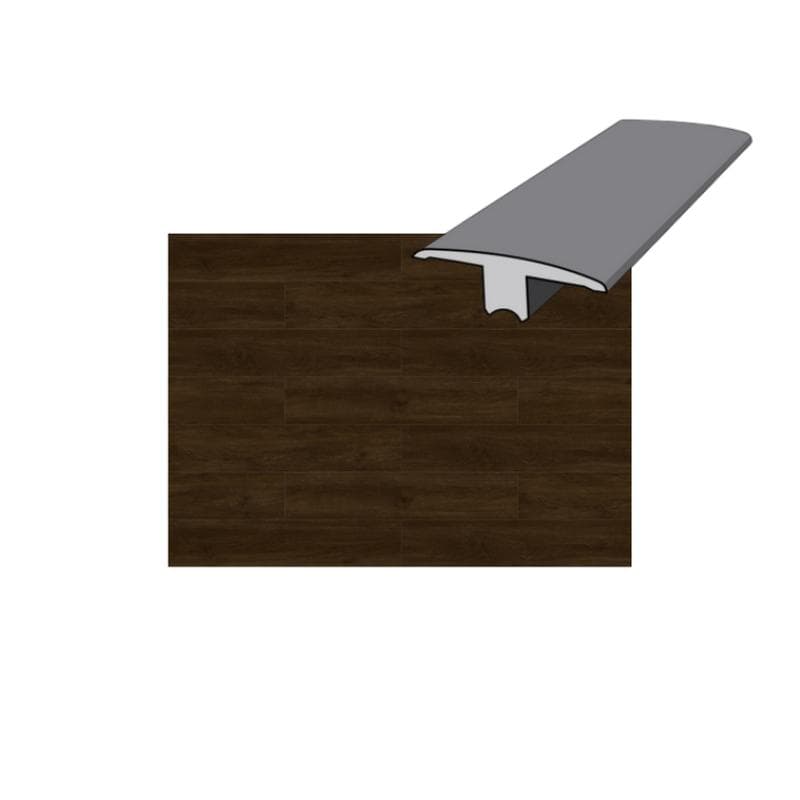 Fume Ember 12 mil 94 x 1-3/4 T-Mold Luxury Vinyl Plank - Image 1